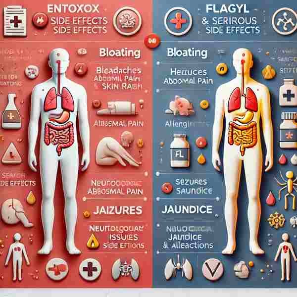 Entox-P Vs Flagyl Tablets (Uses, Side Effects, & Price In Pakistan) 6 Side-Effects-&-Precautions