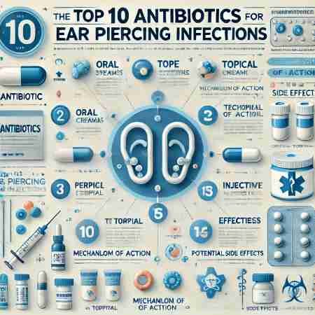 Top 5 Antibiotics For Ear Piercing Infection (Infected Ear Piercing) 4 Antibiotics For Ear Piercing Infection