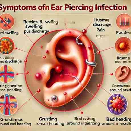 Top 5 Antibiotics For Ear Piercing Infection (Infected Ear Piercing) 3 Symptoms-of-Ear-Piercing-Infections