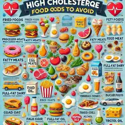 10 Simple Meals For High Blood Pressure (For BP & High Cholesterol) 8 High-Cholesterol-Foods-To-Avoid