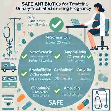 List Of Antibiotics Safe In Pregnancy (Uses+Side Effects) 9 Safe-Antibiotics-In-Pregnancy-For-UTI