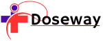 Doseway-Logo-With-Blue-Red-and-Black-Colors-andWhite-Background